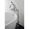 Aqua Vintage CCK8101DX Freestanding Tub Faucet with Supply Line, Stop Valve, Polished Chrome CCK8101DX - alternate 6